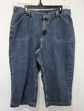 Riders by Lee Blue Denim Jeans with Tan Leather Patch